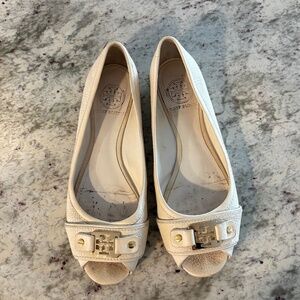 Tory Burch Open Toe Flats